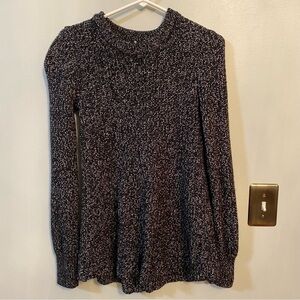 Athleta Wool Blend Crewneck Sweater black medium